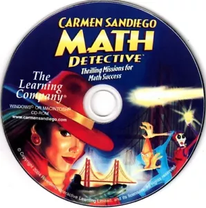 Carmen SanDiego Math Detective (Ages8-14) (CD, 2004) Win/Mac - NEW CD in SLEEVE - Picture 1 of 1