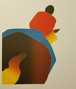 Caballo de Thom De Jong (artista holandés de Nueva York de los años 70 80) equitación ecuestre - Imagen 1 de 5