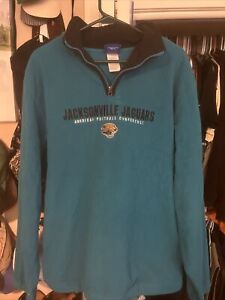 Jacksonville Jaguars 1/4 Zip Pullover sweatshirt~ Reebok NFL On Field ~ Men’s