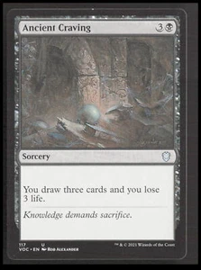 MTG Ancient Craving 117 Uncommon Commander: Innistrad: Crimson Vow CB-1-2-A-31 - Imagen 1 de 6