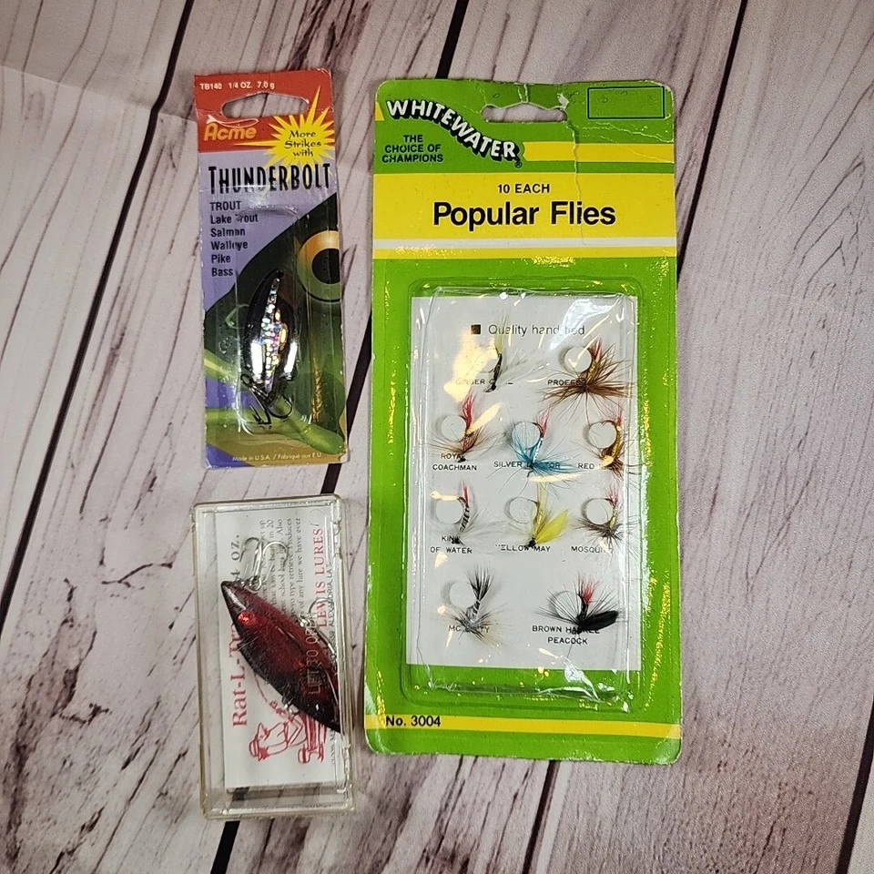 South Bend Whitewater 3004 pesca con mosca trucha moscas surtido de 10 patrones más Foto 1 de 4