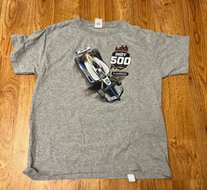 2019 Indianapolis Indy 500 YOUTH graues T-Shirt Größe Medium Startfeld - Bild 1 von 5