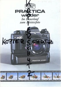CARL ZEISS JENA Prospektblatt PRAKTICA WINDER Werbeblatt von 1987 (Y3079 - Picture 1 of 1