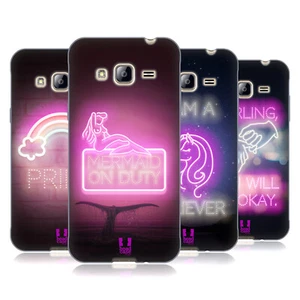 HEAD CASE DESIGNS FANCY NEON LIGHTS SOFT GEL CASE FOR SAMSUNG PHONES 3 - Picture 1 of 11