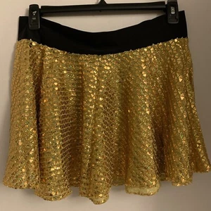 Glitzer Röcke/Boulder Athletics. Rock Gold Metallic Schimmer. Größe 2XL.  - Bild 1 von 4