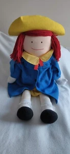 36" Madeline Doll Eden 1990 with appendix scar and iconic clothing, yellow hat - Picture 1 of 12