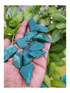 Fette grezze avventurine naturali - lotto 5 pz fortuna e abbondanza verde - Foto 1 di 6