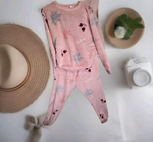 Junior's Pajamas Set Pants and Top Long Sleeve, 2-Piece Female Pajamas Set - Picture 1 of 2