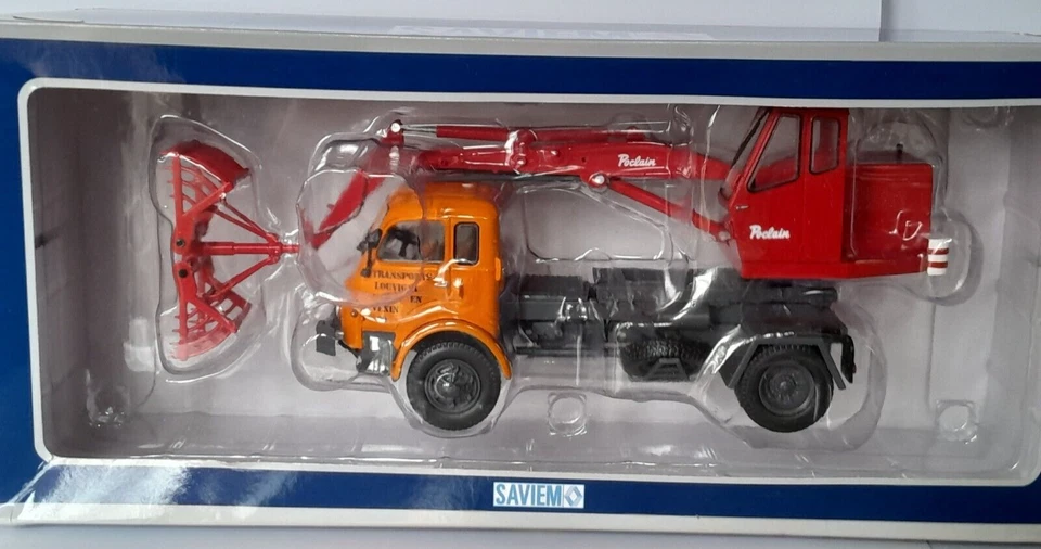 SAVIEM 1/43 - RENAULT TRUCK POCLAIN TRANSPORTS LOUVIGNY MAGNY EN VEXIN - Immagine 1 di 1
