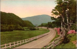 Autobahn nähert sich Long Trail Lodge, Rutland Vermont Albertyp Postkarte - Bild 1 von 2
