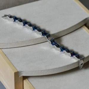 Bracciale uomo in acciaio a maglia morbida - Imagen 1 de 3