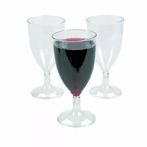 Clear Plastic Wine Glasses - 75 Pc. - Party Supplies - 75 Pieces - Picture 1 of 1
