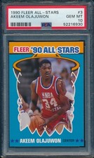 1990 Fleer All Stars Basketball Hakeem Olajuwon #3 PSA 10 ROCKETS GEM MINT HOF