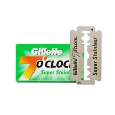 100 Gillette 7O'clock double edge safety razor blades - Image 1 of 4