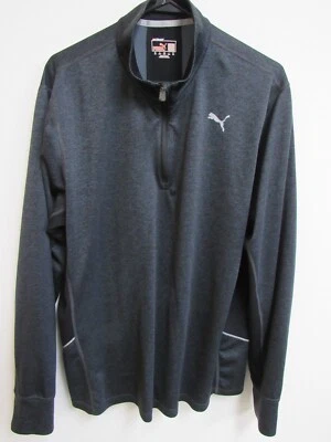 Puma Sport Lifestyle Cool Charcoal Gray 1/4 Zip Long Sleeve Pullover XL - Image 1 of 4