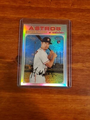 2020 Topps Heritage High Number Chrome Refractor /571 Garrett Stubbs Rookie RC - Image 1 of 2
