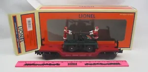 Lionel ~ 6-26893 North Pole Central flatcar with handcar - Picture 1 of 2