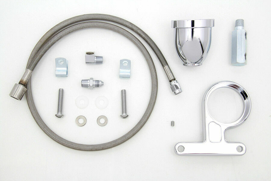 TWIN CAM OIL PRESSURE GAUGE KIT FOR HARLEY FXD FXST FLHT REPL OE