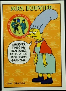 1994 SKYBOX THE SIMPSONS BINGO MRS JACQUELINE BOUVIER #S28 TRADING CARD - Picture 1 of 5