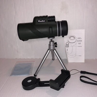 Pankoo 40x60 Monocular High Power Monocular scope with smartphone tripod ~ NEW - Image 1 of 2