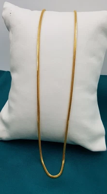 独特金链 22K 项链男式多盒威尼斯高饰面链 18 — 第 1/4 张图片