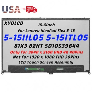 5D10S39644 per Lenovo IdeaPad Flex 5-15ITL05 5-15IIL05 4K UHD LCD touch screen - Foto 1 di 7