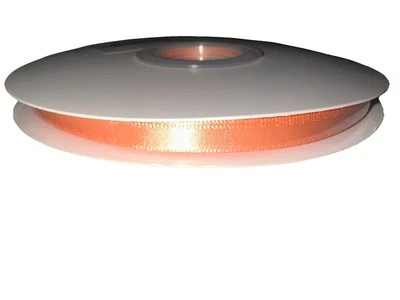 Cinta de satén de 1/4 pulgada 50 yardas tela de doble cara cinta de grosgrain melocotón Foto 1 de 2