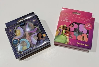 Juego de 2 borradores Disney diseños innovadores de princesa y deseo totalmente nuevos Foto 1 de 2
