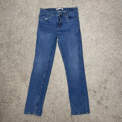 Jeans Levi's 502 Juveniles Talla 28x28 Regular Cónico Medio Lavado Azul Denim Foto 1 de 4