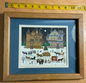 Estampado de Navidad Victoriano Vintage Charles Wysocki Georgina Country Creations EE. UU. - Imagen 1 de 2