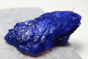 Zafiro natural azul áspero 40,95 quilates CERTIFICADO sin cortar piedra preciosa de gran tamaño - Imagen 1 de 6