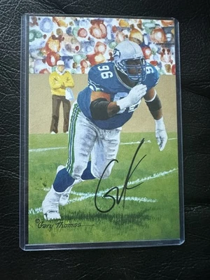 HOF Cortez Kennedy Seattle Seahawks  JSA  Autographed Goal Line Art Card #3 - Image 1 of 3