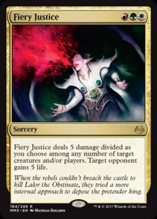 Fiery Justice -Foil Light Play MTG Modern Masters 2017 - Image 1 of 1