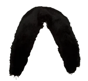 Cuello de piel de visón marrón oscuro vintage de 14" - Imagen 1 de 10