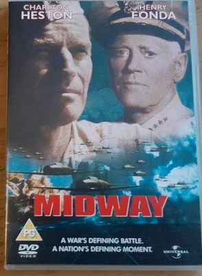 Midway 1976 DVD Charlton Heston Henry Fonda Coburn Ford Mifune Mitchum Wagner - Image 1 of 2