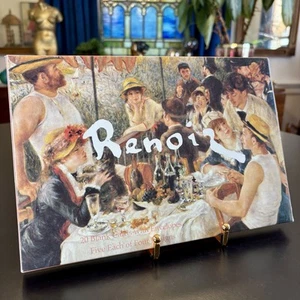 Vintage Notizkarten Briefpapier Set 4 Renoir Gemälde Kunst 20 Blanko Karten + Umschläge - Bild 1 von 7