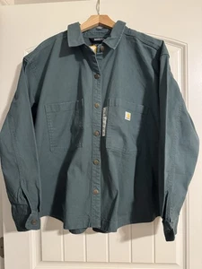 Carhartt Rugged Flex Overshirt Heavyweight Duck Jacket Damen 2XL Grün - Bild 1 von 7