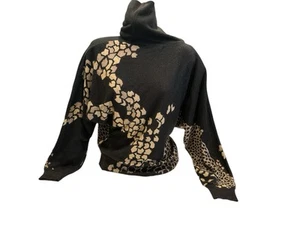 Suéter para mujer Vitos Paris Francia tejido mezcla lana estampado floral de 4 colores - Imagen 1 de 11