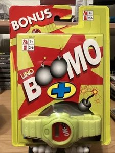 Mattel Uno Boomo Card Game + Bonus Watch Brand New Sealed - Picture 1 of 10