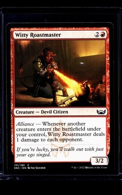 2022 MTG Magic The Gathering SNC Streets of New Capenna #131 Witty Roastmaster - Image 1 of 2