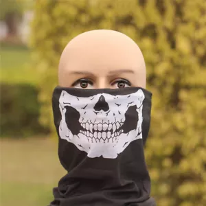 Teschio Neoprene Invernale Collo Caldo Maschera Viso Velo Ciclismo Moto Sci Bici - Foto 1 di 5