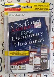 Handmark Oxford American Desk Dictionary & Thesaurus Palm OS Software New/Sealed - Picture 1 of 2