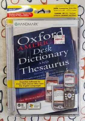 Handmark Oxford American Desk Dictionary & Thesaurus Palm OS Software New/Sealed - Image 1 of 2