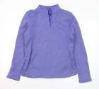 Mountain Warehouse Womens Purple Collared Polyester Pullover Jumper Size 12