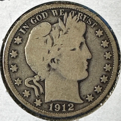 1912 50C Barber Half Dollar (75130) Cover