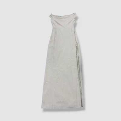 Vestido feminino Stella McCartney enfeitado de seda rosa fora do ombro US$ 1602 tamanho 48 - Imagem 1 de 4