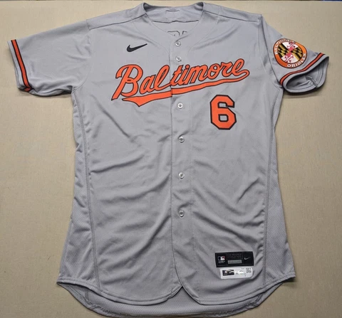 Nike Baltimore Orioles Ryan Mountcastle #6 MLB Authenticated Team Issued Jersey Cover