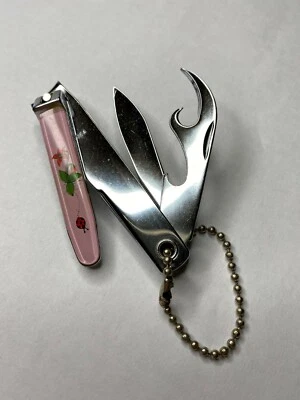 Cortaúñas con puntera de acero inoxidable diseño chino múltiple estilo corte curvo 2 piezas Foto 1 de 4