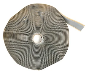 Cinta de masilla GSSI/cinta de butilo 1/8" x 1" x 100' gris (2 rollos a 50 pies) sellador - Imagen 1 de 3