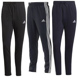 adidas Trainingshose Sporthose Jogginghose Herren mit 3 Streifen Tapered schwarz